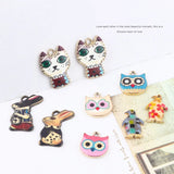 Cartoon Animal Shape Alloy Charms 50pcs/Lot DIY Jewelry Necklace/Earring Pendant