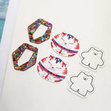 Hand-Painted Transparent Acrylic Pendant DIY Jewelry Decoration