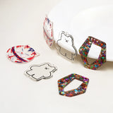 Hand-Painted Transparent Acrylic Pendant DIY Jewelry Decoration