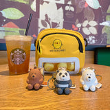Sitting Bear Cartoon Keychain