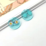Hand-painted Wind Dinosaur Flower Pendant DIY Jewelry Accessories