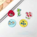 Hand-painted Wind Dinosaur Flower Pendant DIY Jewelry Accessories
