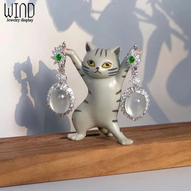 Personalized Cat Earring Rack Display - Jewelry Shooting Props
