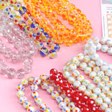 Colorful Polka Dot Glass Beads DIY Beaded Loose Beads