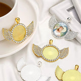 Customized Photo Crystal Glass Keychain for Women