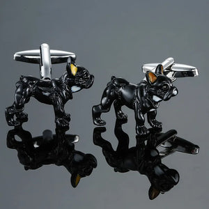Dog Cufflinks French Shirt Jewelry Men's Business Suit Button Pin