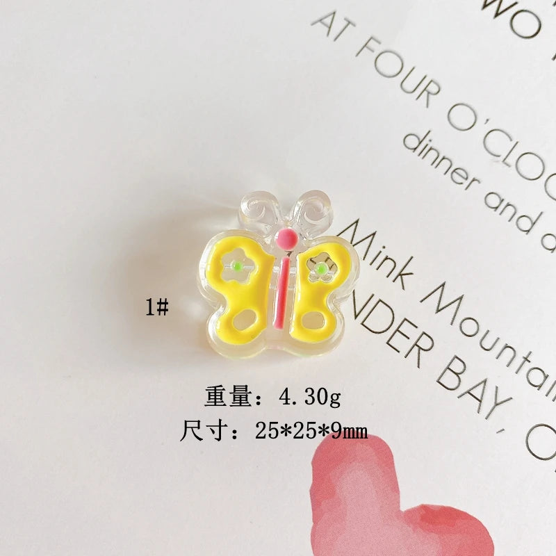 Oil Dripping Butterfly Bear Beaded DIY Hair Accessories