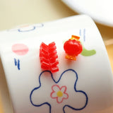Festive Resin Pendant Lanterns and Firecrackers Earrings