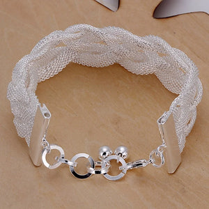 925 Silver Jewelry Bracelet for Women, Wedding Party Chain