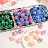 Hand-Painted Acrylic Plated Milk Huhhua Flower Beads DIY Phone Chain