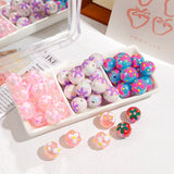 Hand-Painted Acrylic Plated Milk Huhhua Flower Beads DIY Phone Chain