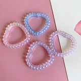 Hollow Plated Lace Peach Heart Pendant DIY Phone Chain Accessories