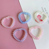 Hollow Plated Lace Peach Heart Pendant DIY Phone Chain Accessories