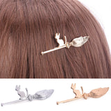 Cat On Magic Broom Hair Clips Hairpins Hairgrips Barrettes