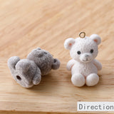 Teddy Bear Doll Pendant DIY Earrings Jewelry Material