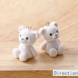 Teddy Bear Doll Pendant DIY Earrings Jewelry Material