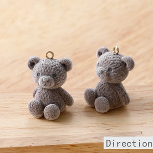 Teddy Bear Doll Pendant DIY Earrings Jewelry Material