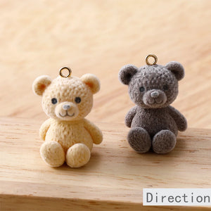 Teddy Bear Doll Pendant DIY Earrings Jewelry Material