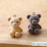Teddy Bear Doll Pendant DIY Earrings Jewelry Material