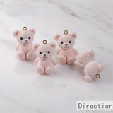 Teddy Bear Doll Pendant DIY Earrings Jewelry Material