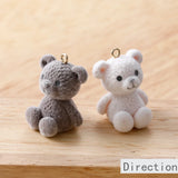 Teddy Bear Doll Pendant DIY Earrings Jewelry Material