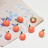 Peach Alloy Drip Oil Pink Peach Earrings S925 Silver DIY Hand Earring