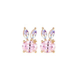 Sterling Silver Rabbit Stud Earrings