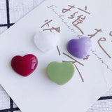 Peach Heart Resin Patch for DIY Jewelry Earrings