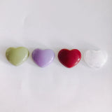 Peach Heart Resin Patch for DIY Jewelry Earrings