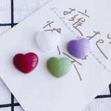 Peach Heart Resin Patch for DIY Jewelry Earrings