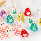 Resin Ghost Pendant Necklace Beads DIY Material