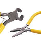 Yellow Handle Anti-slip Pliers for Jewelry Making