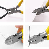 Yellow Handle Anti-slip Pliers for Jewelry Making