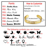 Customized Name Bangle Stainless Steel ID Nameplate Bracelet