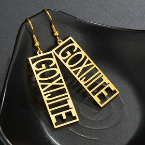 Personalized Name Dangle Earrings for Women