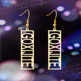 Personalized Name Dangle Earrings for Women