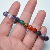Amethyst Diamond Beads Bracelet with Aeolian Bells