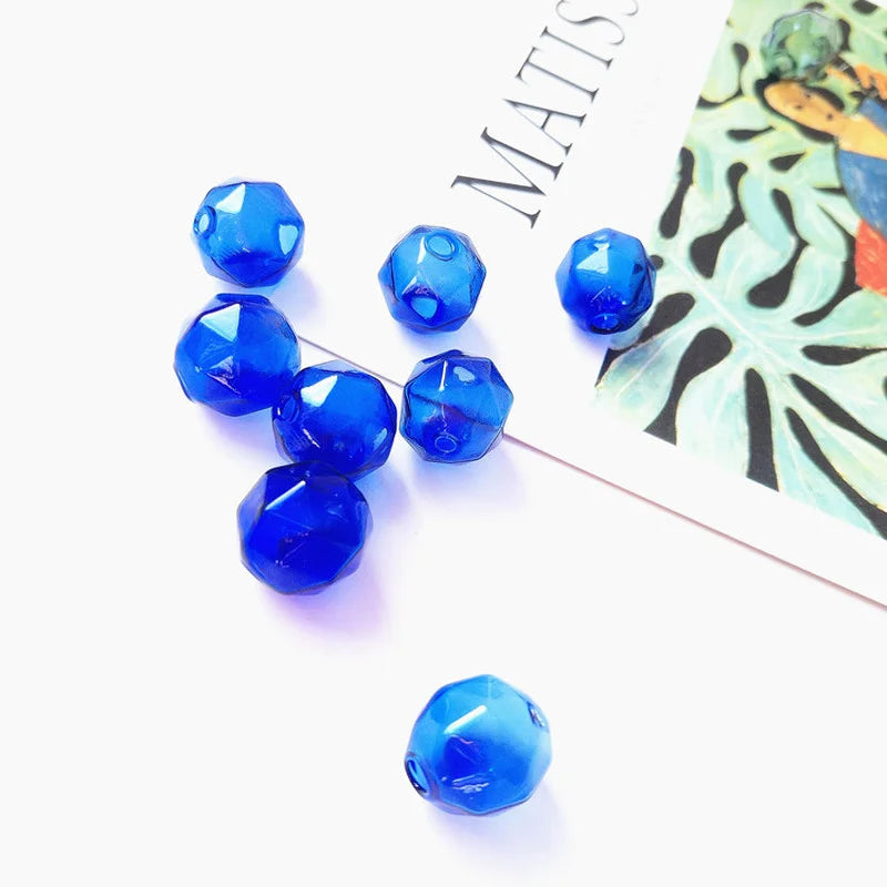 14mm Colored Glass Ball DIY Earrings Necklace Bracelet Material