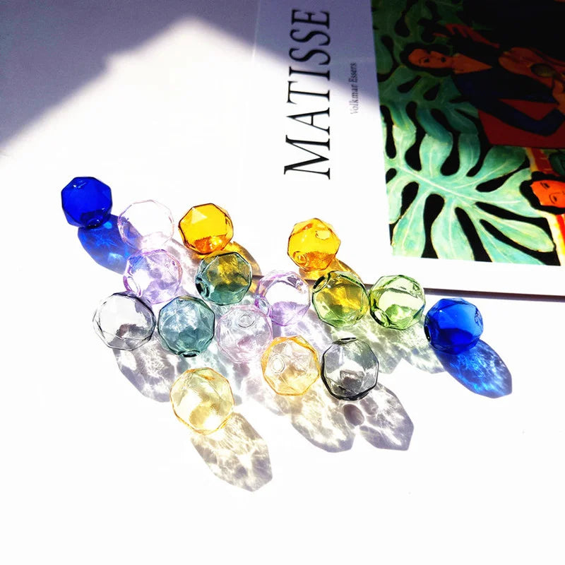14mm Colored Glass Ball DIY Earrings Necklace Bracelet Material