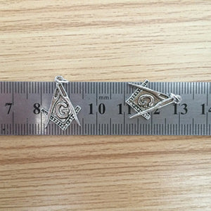 10pcs Antique Masonic Mason Symbol Charms for Jewelry Making