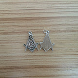10pcs Antique Masonic Mason Symbol Charms for Jewelry Making