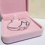 Cxwind Hollow Star Bracelet Double Ball Charm Bangle Cuff Kids Birthday