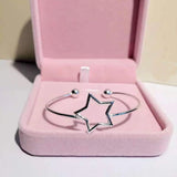 Cxwind Hollow Star Bracelet Double Ball Charm Bangle Cuff Kids Birthday