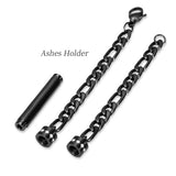 Cylinder Cremation Bracelet for Ashes Urn Jewelry Stainless Steel