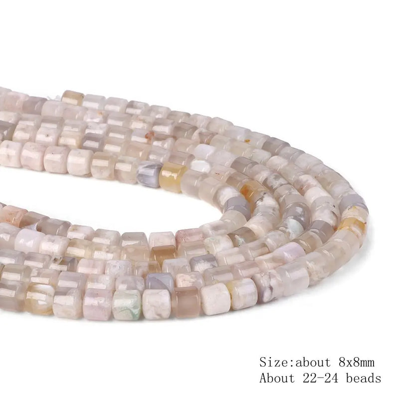 Natural Sakura Agates Rondelle Cherry Agates Beads