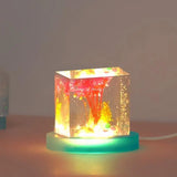 Cylindrical Cube Resin Mold LED Silicone Mold Base Bracket Mold USB Lights