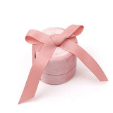 Sweet Pink Flannel Ring Box Jewelry Organizer