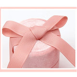 Sweet Pink Flannel Ring Box Jewelry Organizer
