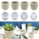 Cylindrical Flower Pot Silicone Mould DIY Cement Flower Pot Epoxy Resin Mould