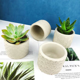 Cylindrical Flower Pot Silicone Mould DIY Cement Flower Pot Epoxy Resin Mould